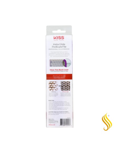 Red Kiss Kny Insta Glide Pedicure File Purple Raspador De Callos